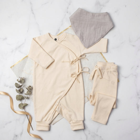 First Outfit Gift Set β Alabaster on marble