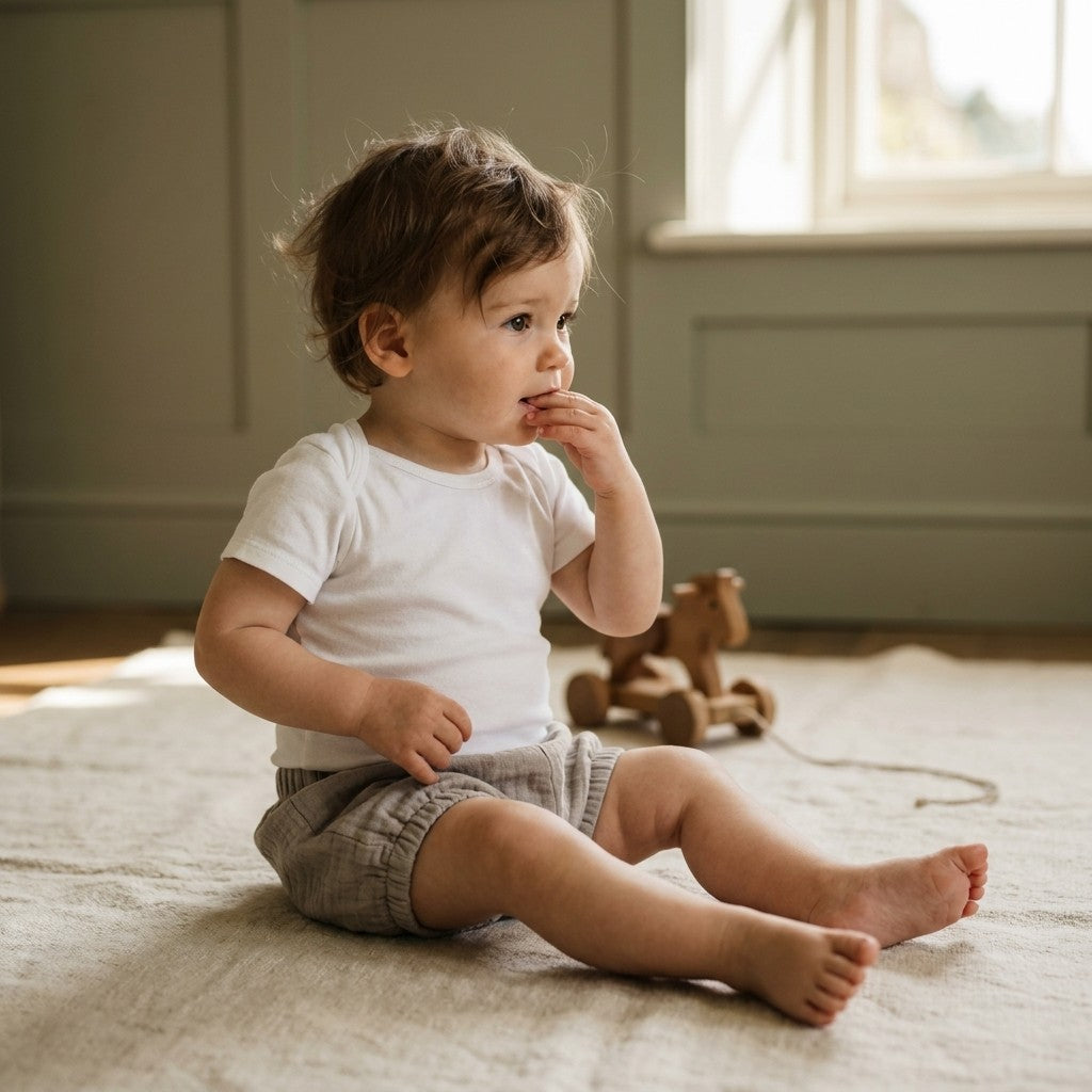 Caico Cotton lifestyle — Baby Bloomers Rocky Stone