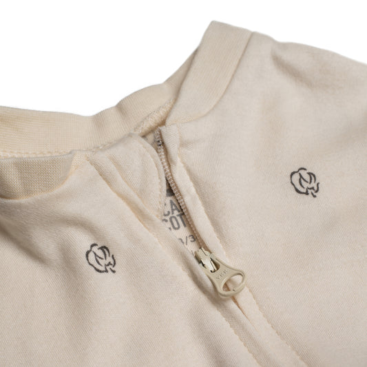 Overall jumpsuit - Alabaster with Cotton Bloom