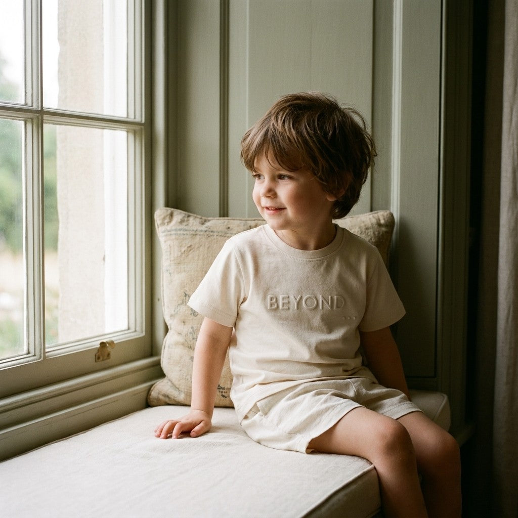 Caico Cotton lifestyle — Kids Lounge Tee Alabaster