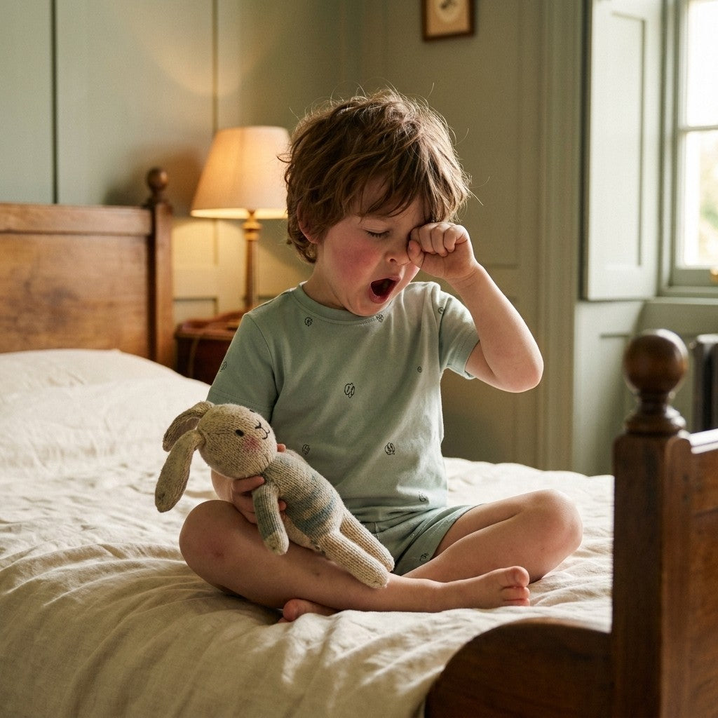 Caico Cotton lifestyle — Kids Summer Pyjamas Sage Cotton Bloom