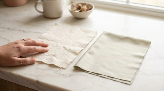 Comparing organic cotton and bamboo fabric textures