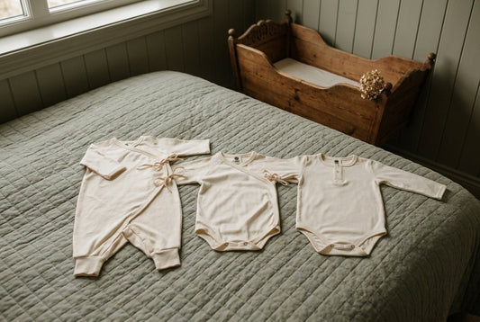 Kimono, wrapover or popper: what each newborn shape is for