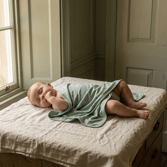 Caico Cotton lifestyle — Baby Blanket Sage