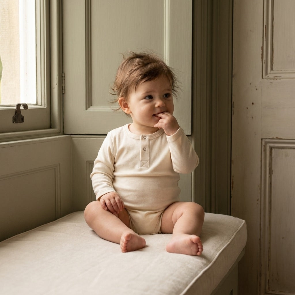 Caico Cotton — Long Sleeve Bodysuit 5-Pack lifestyle