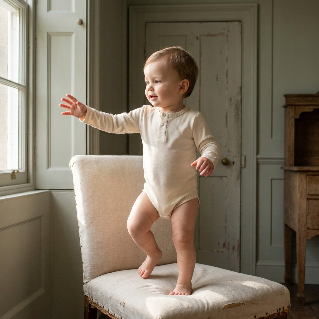 Caico Cotton lifestyle — Baby Long Sleeve Bodysuit Bundle (5-Pack) Multipack