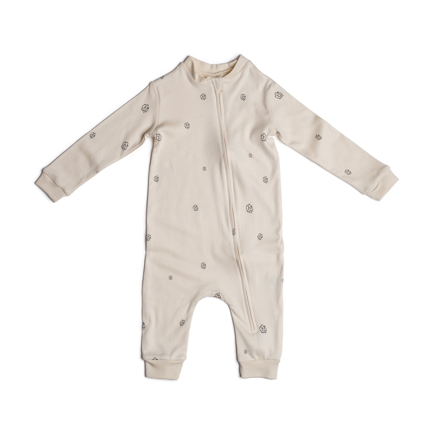 Overall jumpsuit - Alabaster with Cotton Bloom