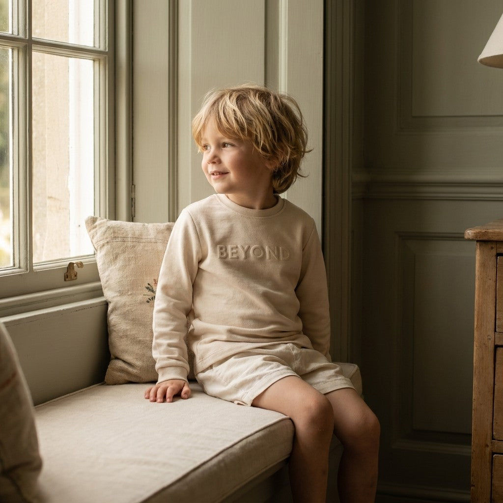 Caico Cotton lifestyle — Kids Lounge Blouse Alabaster
