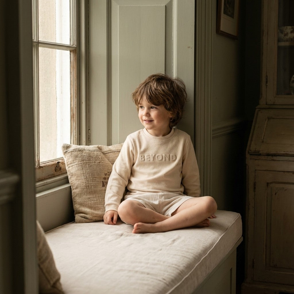 Caico Cotton lifestyle — Kids Lounge Blouse Alabaster