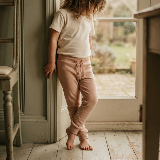 Caico Cotton lifestyle — Kids Lounge Pants Dusty Blush