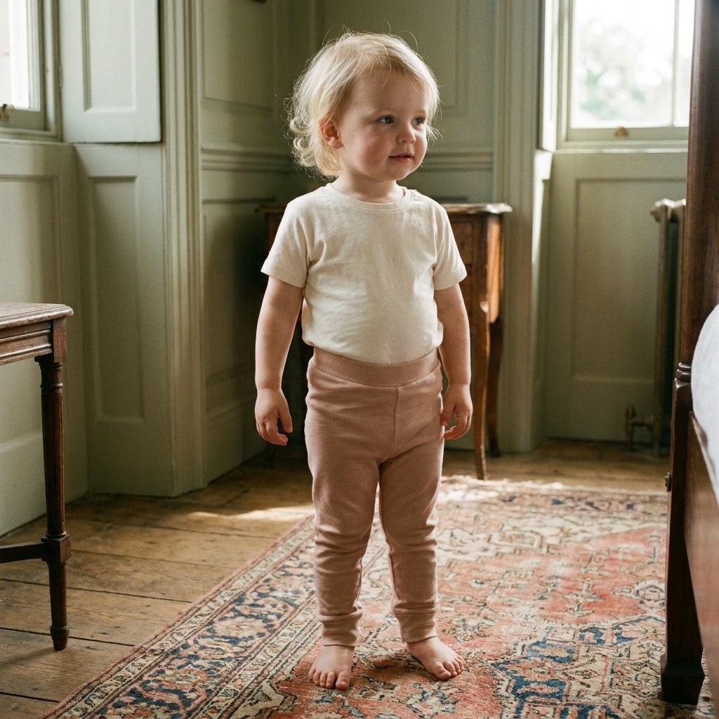 Caico Cotton lifestyle — Kids Lounge Pants Dusty Blush