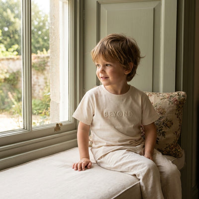 Caico Cotton lifestyle — Kids Lounge Tee Alabaster