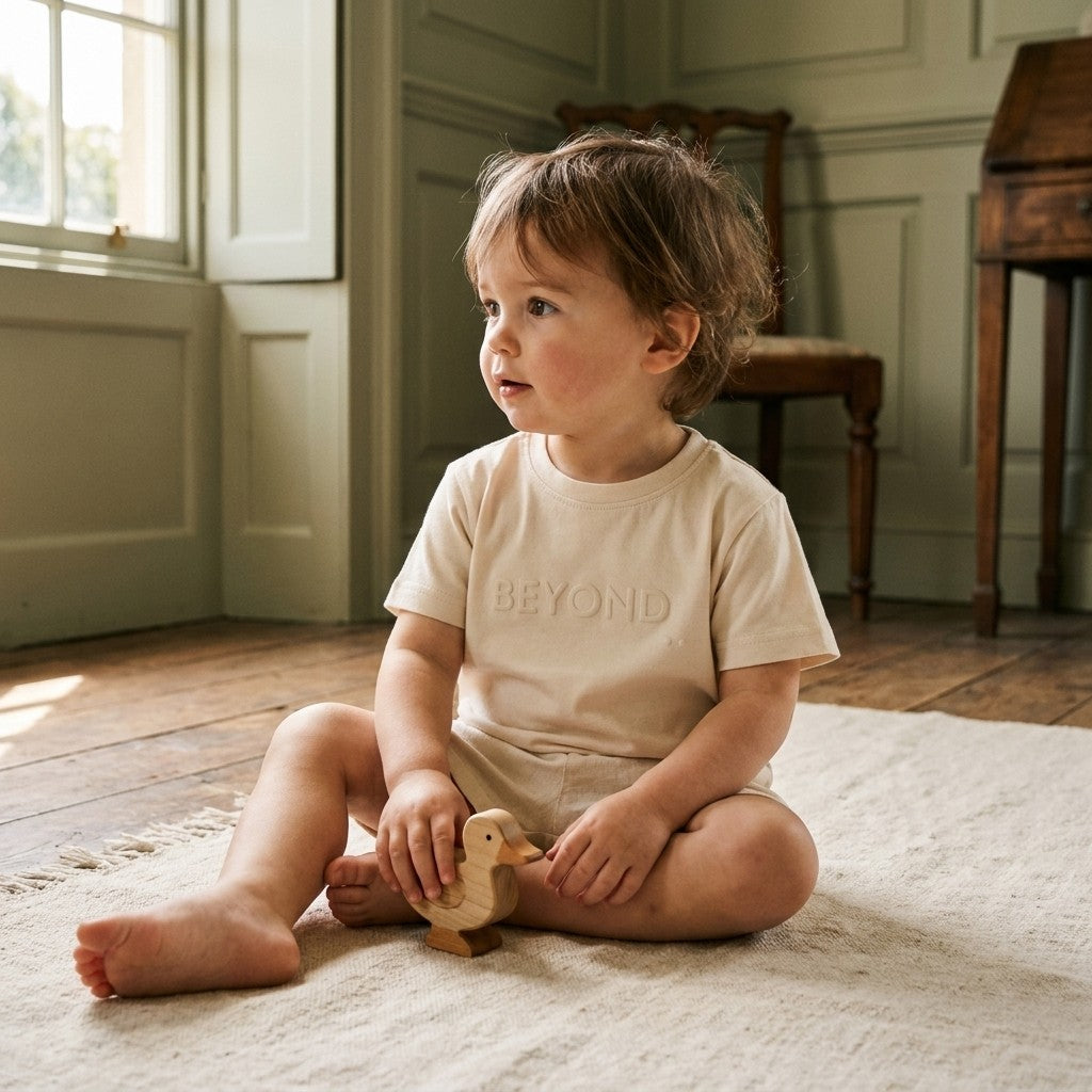 Caico Cotton lifestyle — Kids Lounge Tee Alabaster