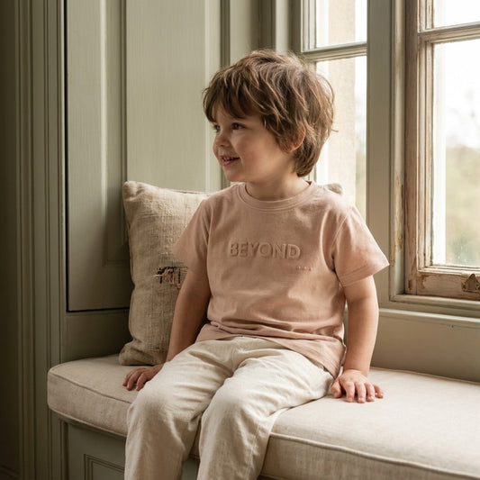 Caico Cotton lifestyle — Kids Lounge Tee Dusty Blush