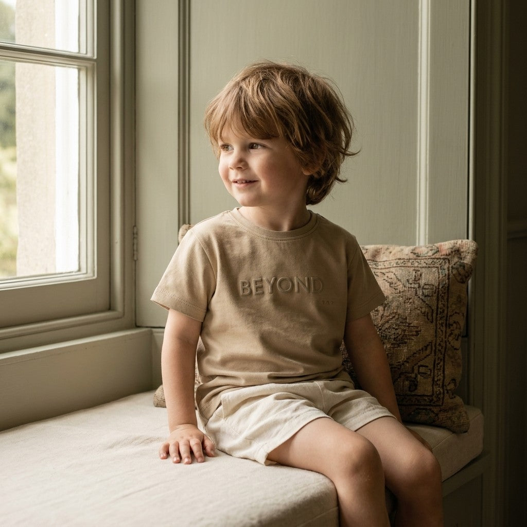 Caico Cotton lifestyle — Kids Lounge Tee Sahara