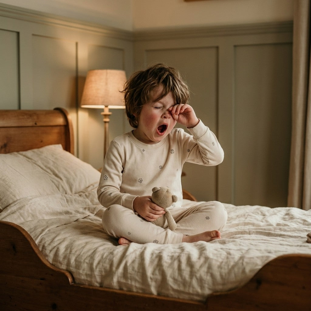Caico Cotton lifestyle — Kids Long Sleeve Pyjamas Alabaster Cotton Bloom