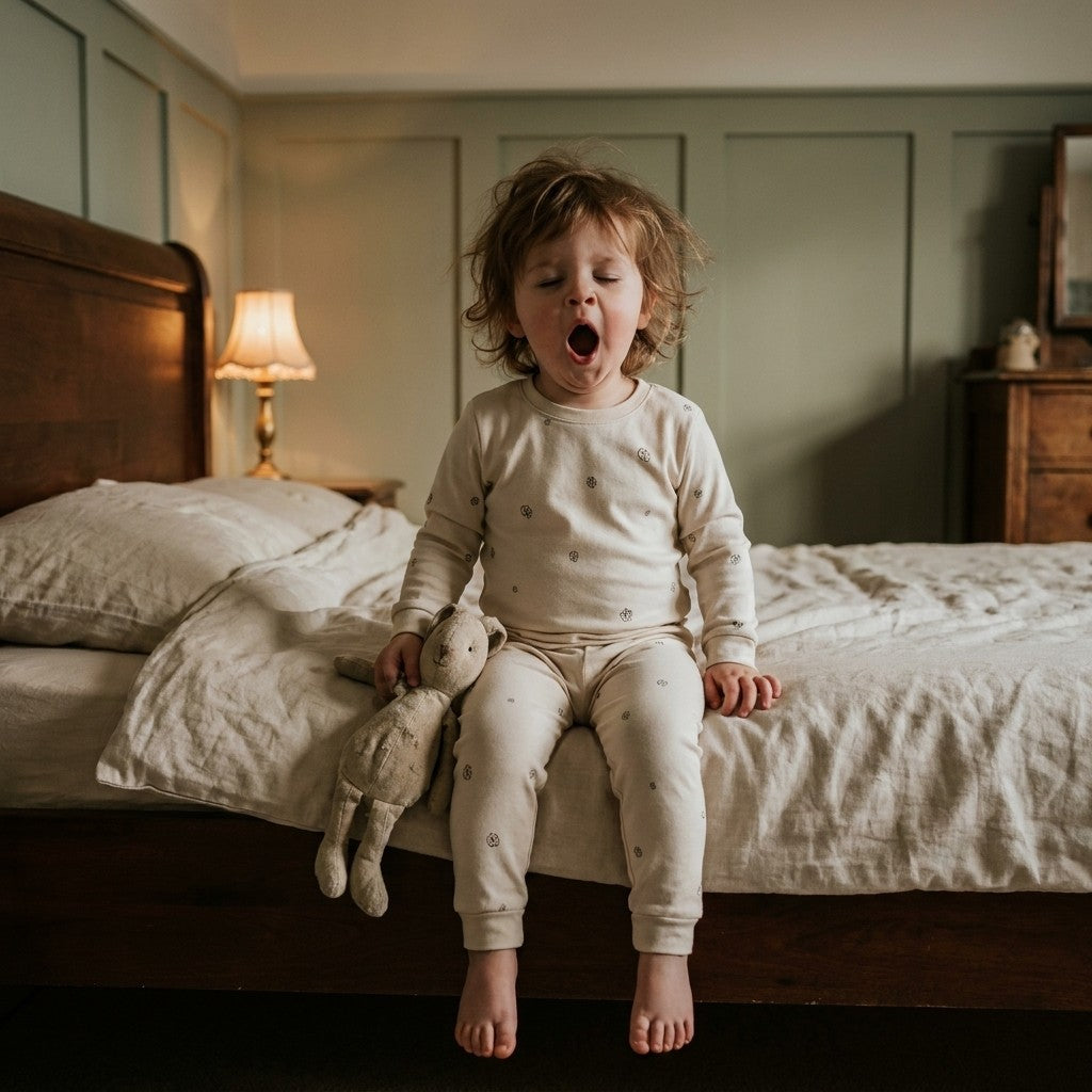 Caico Cotton lifestyle — Kids Long Sleeve Pyjamas Alabaster Cotton Bloom