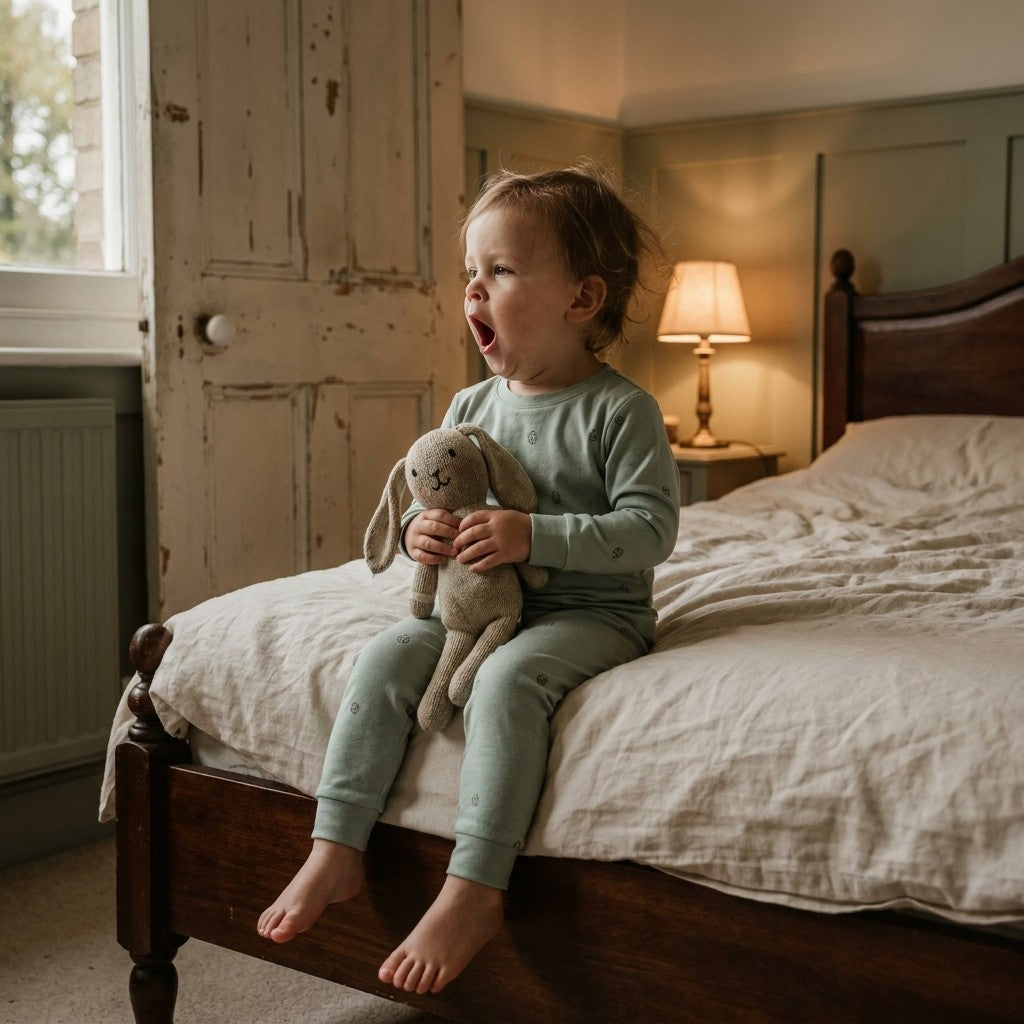 Caico Cotton lifestyle — Kids Long Sleeve Pyjamas Sage Cotton Bloom