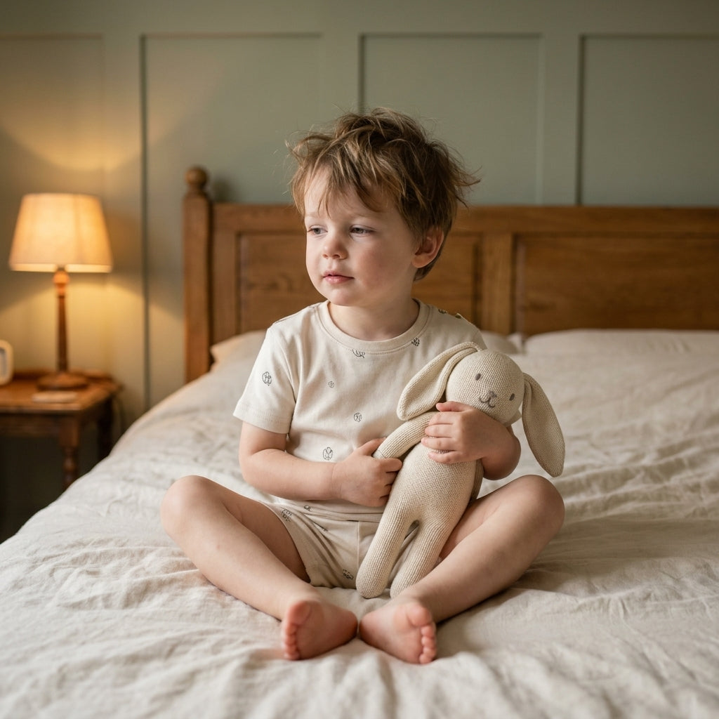 Kids Summer Pyjamas Alabaster — 3yo morning