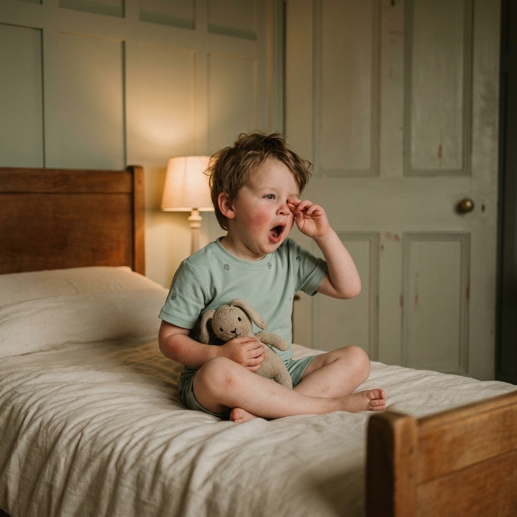 Caico Cotton lifestyle — Kids Summer Pyjamas Sage Cotton Bloom