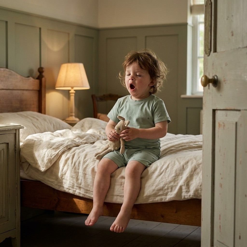 Caico Cotton lifestyle — Kids Summer Pyjamas Sage Cotton Bloom