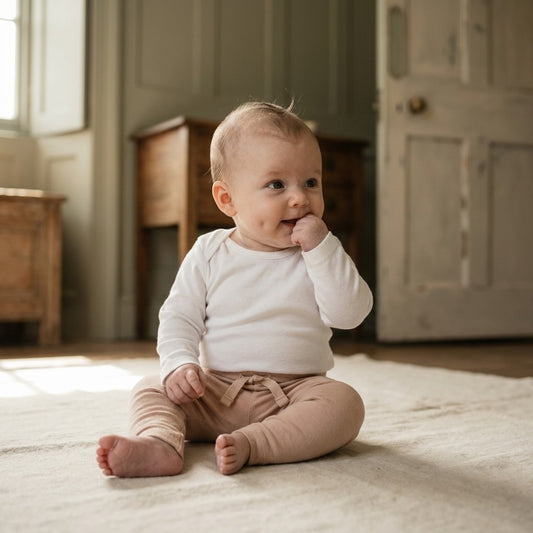Caico Cotton lifestyle — Baby Leggings Dusty Blush