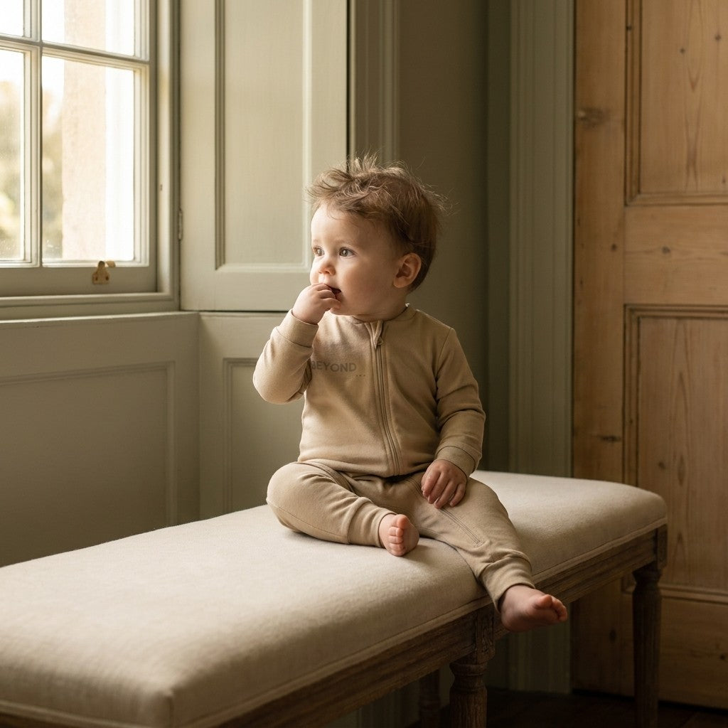 Caico Cotton lifestyle — Baby Overall Jumpsuit Sahara