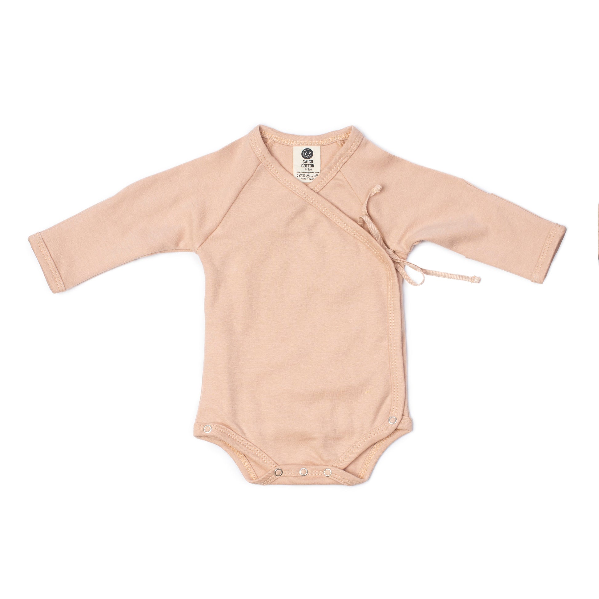 Newborn Crossover Bodysuit, Dusty Blush — included in pack