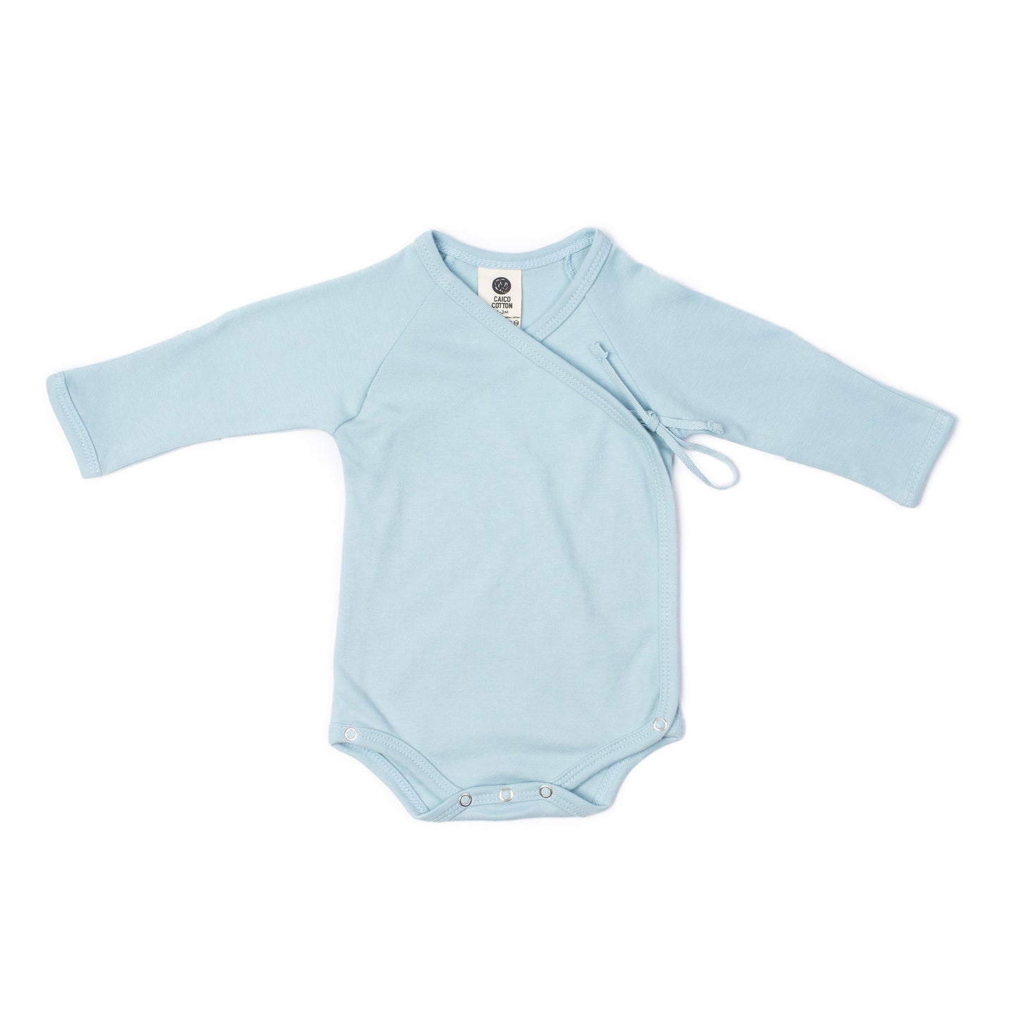 Newborn Crossover Bodysuit, Dusky Blue — included in pack