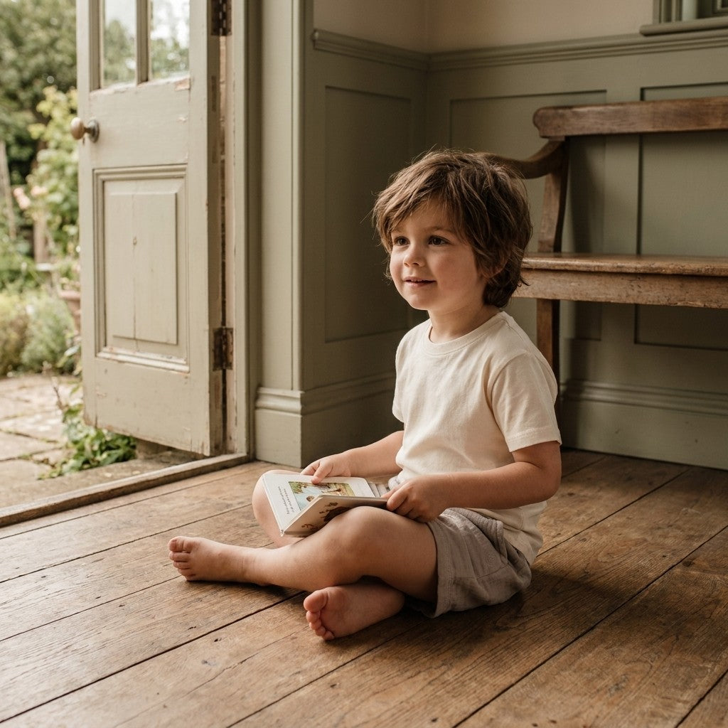 Caico Cotton lifestyle — Kids Comfy Shorts Rocky Stone