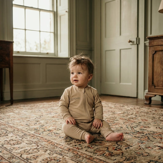 Caico Cotton lifestyle — Baby Overall Jumpsuit Sahara