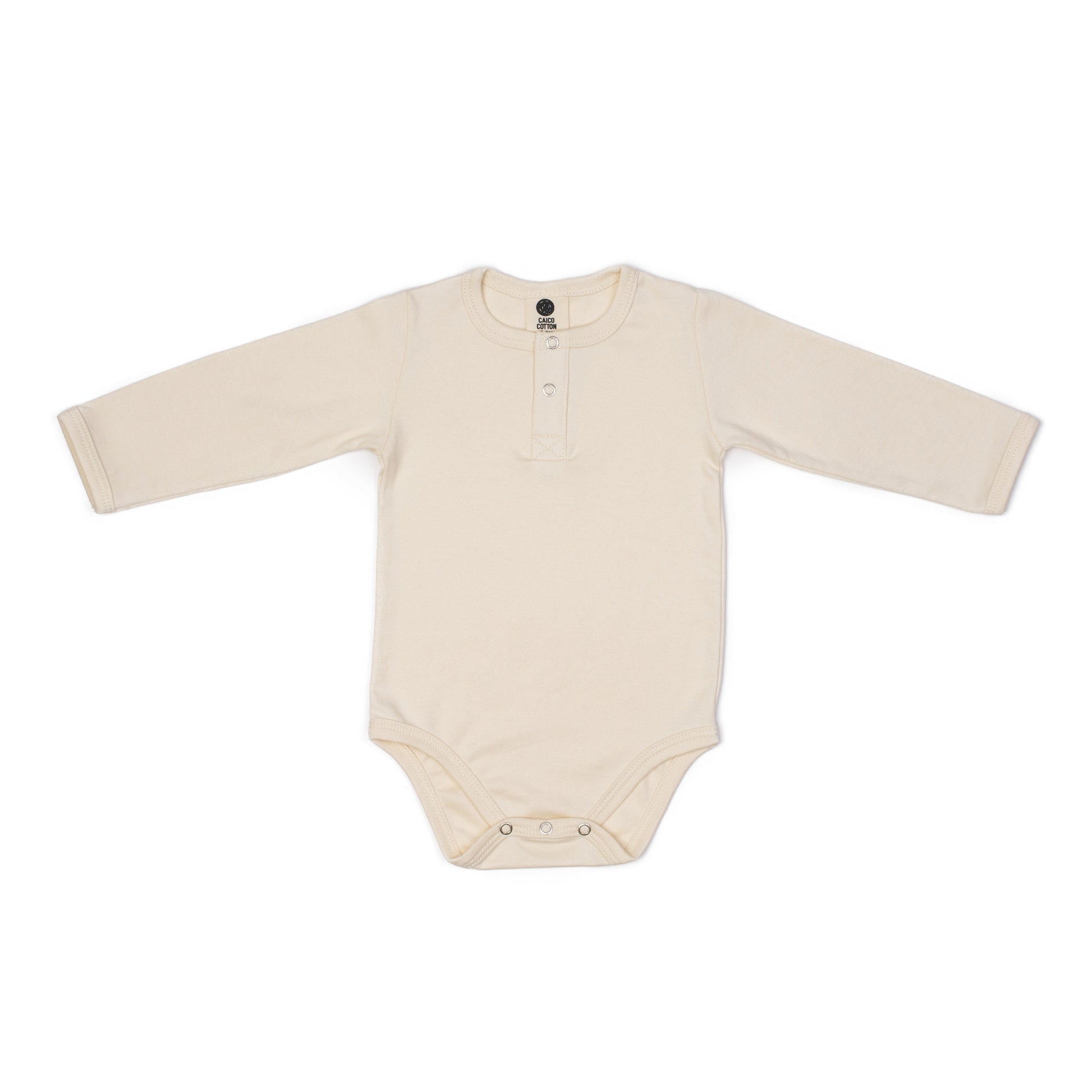 Baby Long Sleeve Bodysuit in Alabaster