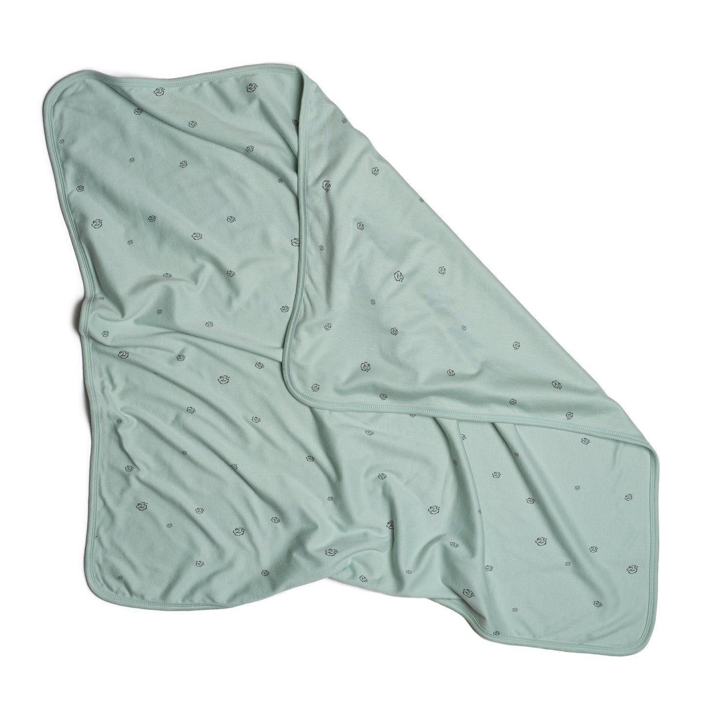 Baby Blanket in Sage Cotton Bloom