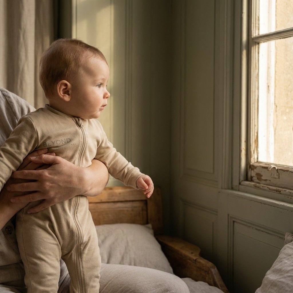 Caico Cotton lifestyle — tof 07 sahara sleepsuit window light