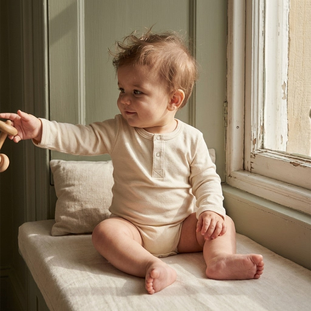 Caico Cotton lifestyle — tof 14 alabaster bodysuit play